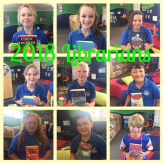 The library in 2018 are led by this team of enthusiastic librarians!!